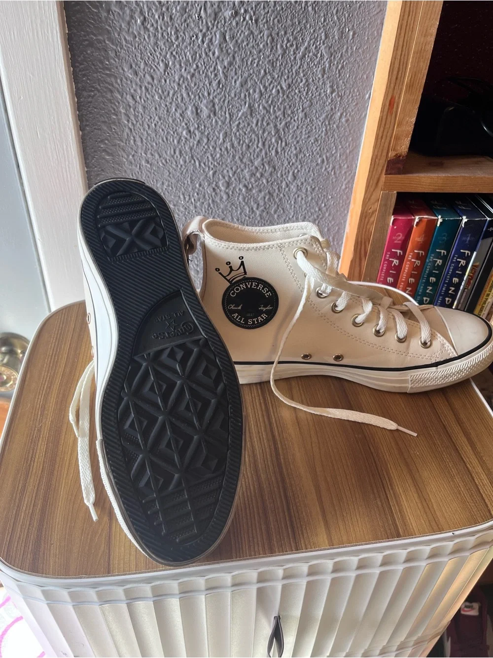 Converse High Top Sneakers - Cream/White - Picture 2 of 2